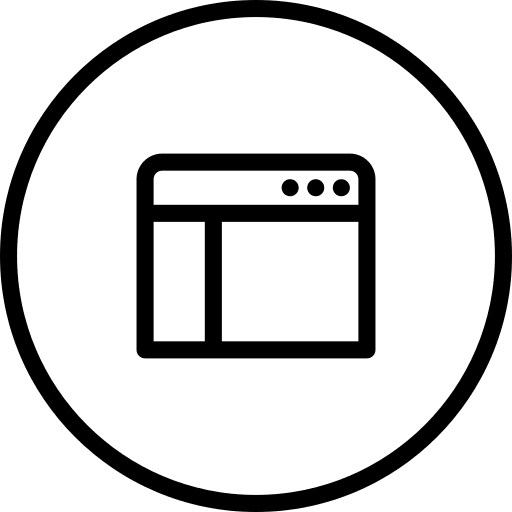 Browser interface internet computing icon