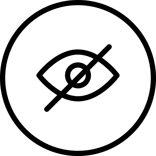 Hide hide ophthalmology body part icon