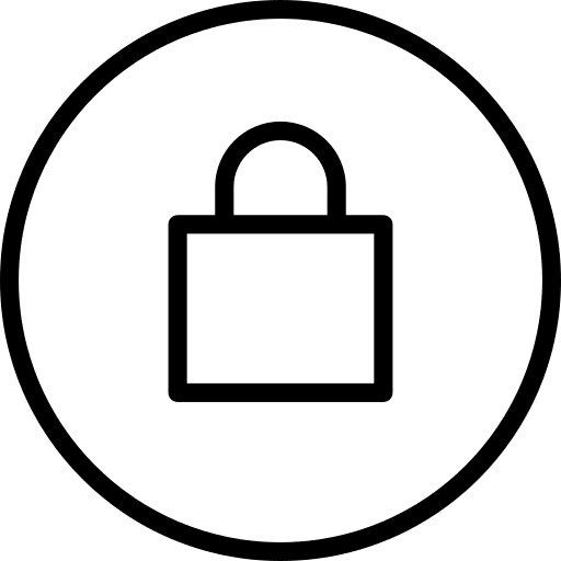 Padlock locked security secure icon