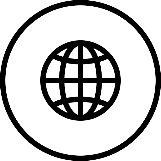 Worldwide multimedia earth grid internet icon