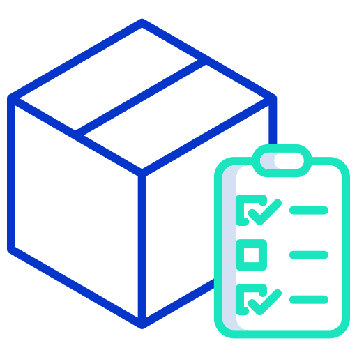 Box delivery insurance logistics icon