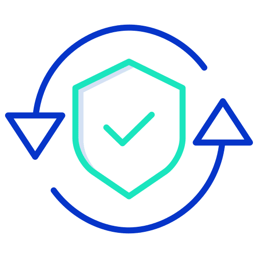 Shield protected shield security icon