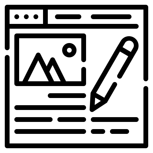 Blogs blogs writer website icon