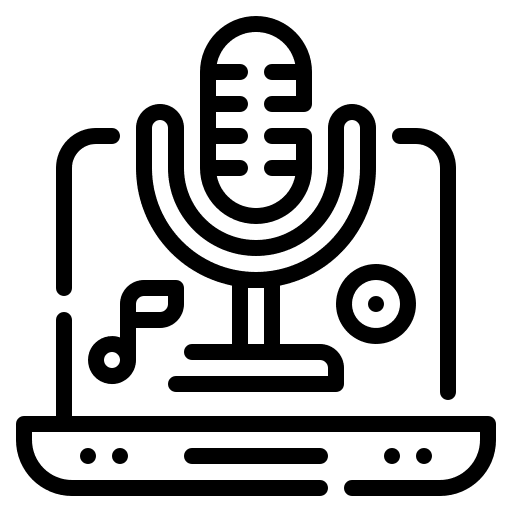 Microphone music and multimedia microphone laptop icon Microphone music and multimedia microphone laptop icon