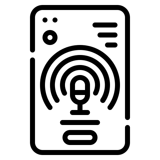 Podcast browser music and multimedia communications icon Podcast browser music and multimedia communications icon