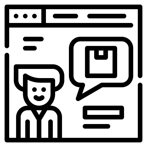 Review website reviewer opinion icon Review website reviewer opinion icon