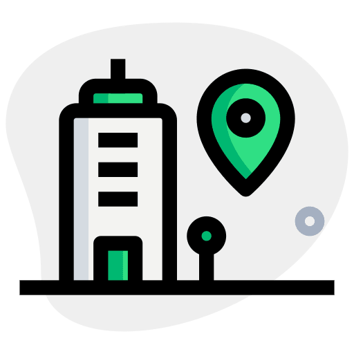 Location construction building urban icon