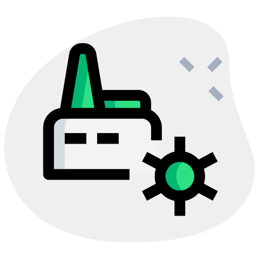 Power plant factory maintenance power plant icon