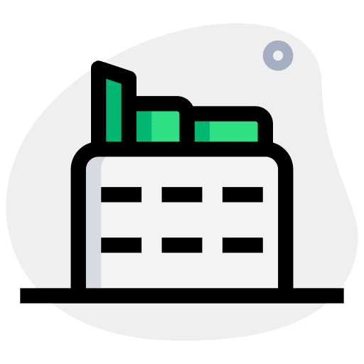 Factory plant industry plant buildings icon
