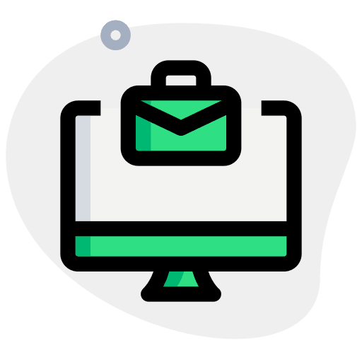 Online recruitment briefcase online online recruitment icon