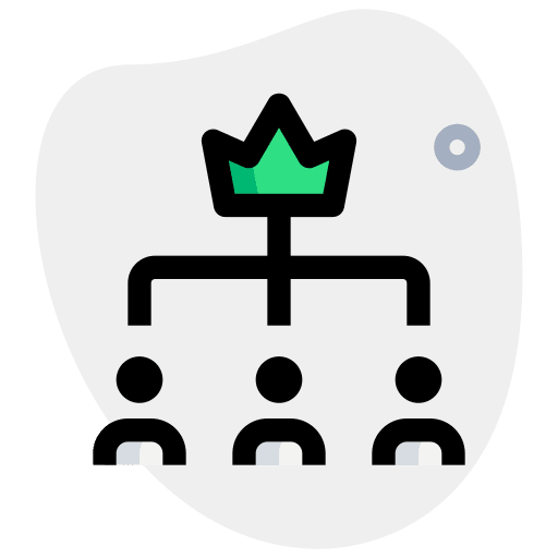 Team management admin network hierarchy icon