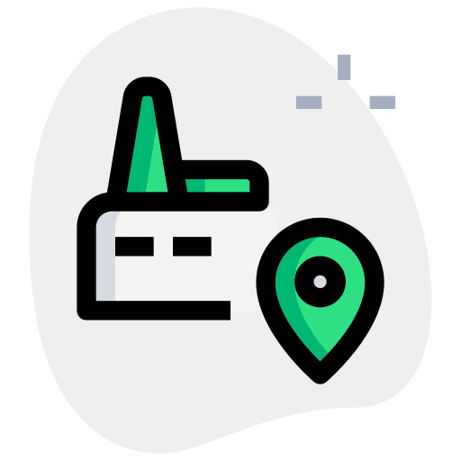 Factory factory pin industry icon