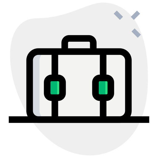 Suitcase briefcase job business and finance icon