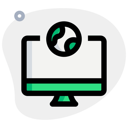 Web page seo and web online search icon