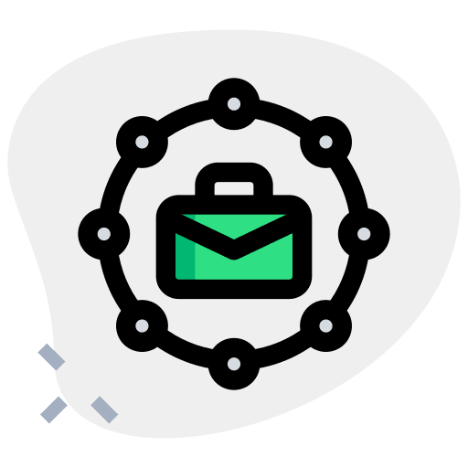 Work team business briefcase work team icon