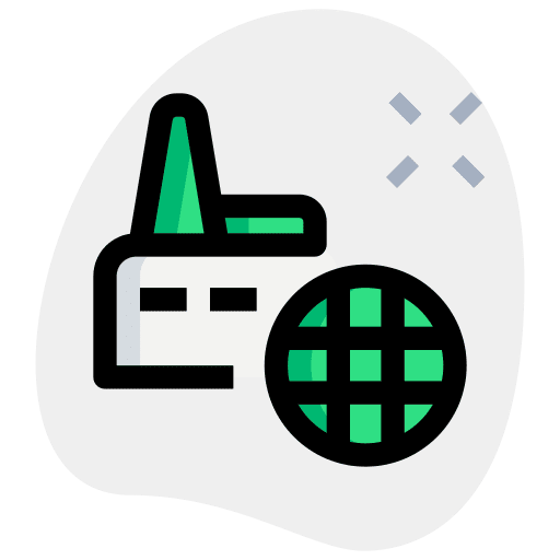 Factory international power plant industry icon