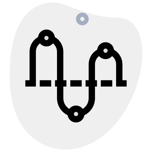 Graph tool segments graph icon