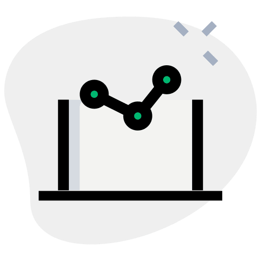 Laptop diagram analytics laptop icon