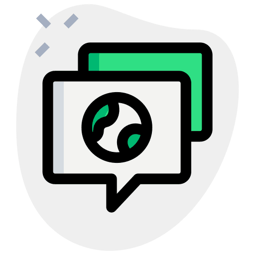 Messenger international communications worldwide icon