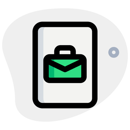 Project analytics briefcase business icon