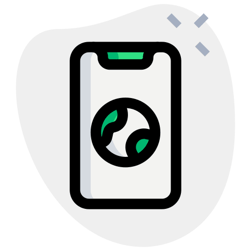 Smartphone mobile seo and web internet icon