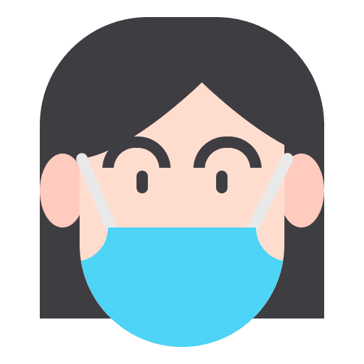 Female healthcare and medical medical mask coronavirus icon Female healthcare and medical medical mask coronavirus icon