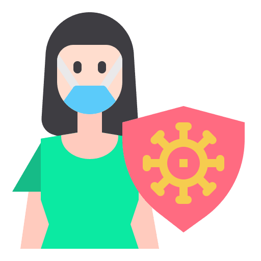 Female protection virus healthcare and medical icon Female protection virus healthcare and medical icon