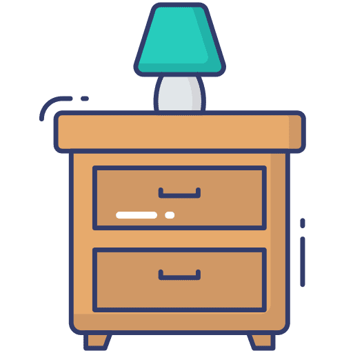 Table lamp illumination table lamp bedside table icon