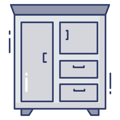 Wardrobe wardrobe closet furniture and household icon