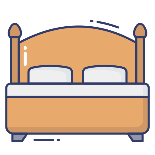 Bed furniture bed sleep icon