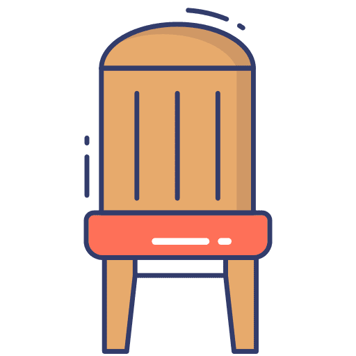Chair seat furniture and household chair icon
