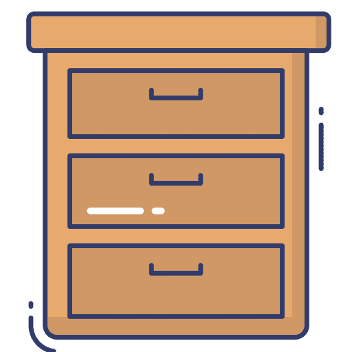 Drawer cabinet drawer furniture and household icon