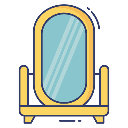 Mirror beauty mirror furniture icon