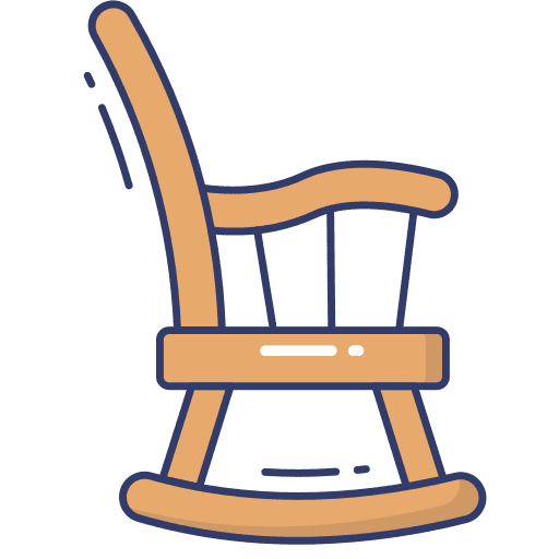 Rocking chair chair rocking furniture and household icon