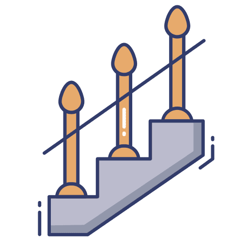 Stairs furniture and household building stairs icon