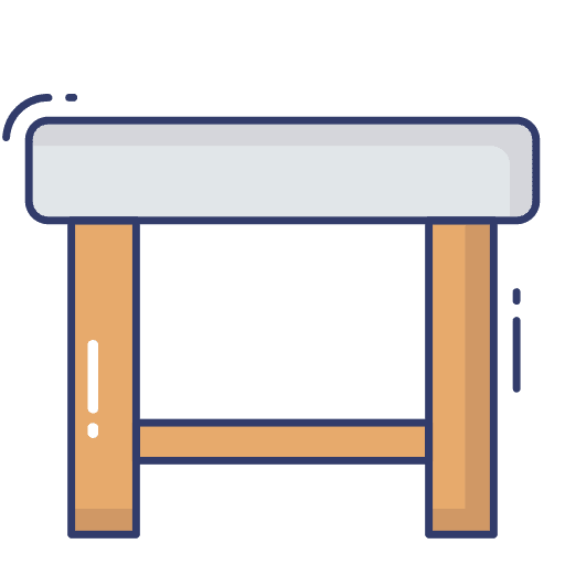 Stool furniture and household seat stool icon