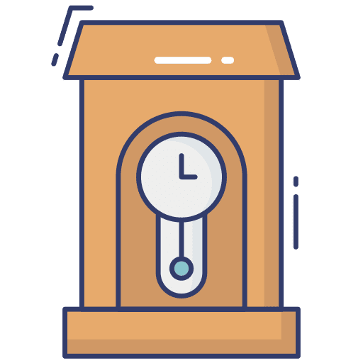 Wall clock wall clock furniture and household time icon