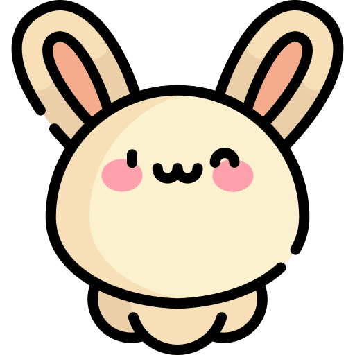 Bunny pet rabbit wildlife icon