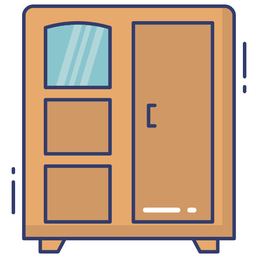 Cabinet cabinet furniture and household closet icon