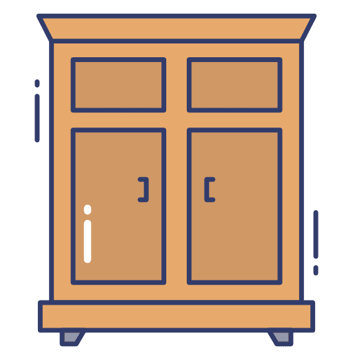 Wardrobe wardrobe closet furniture and household icon