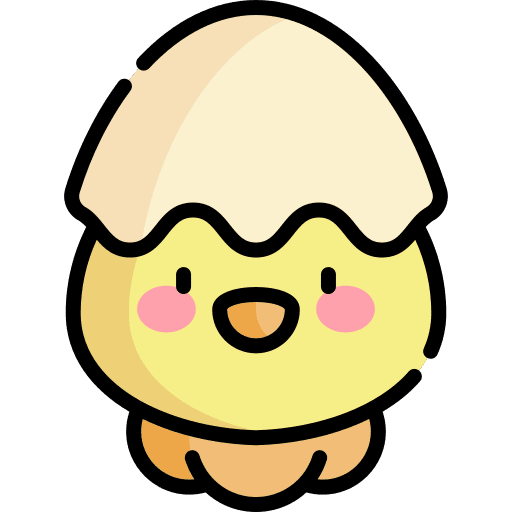 Chick bird ornithology zoo icon