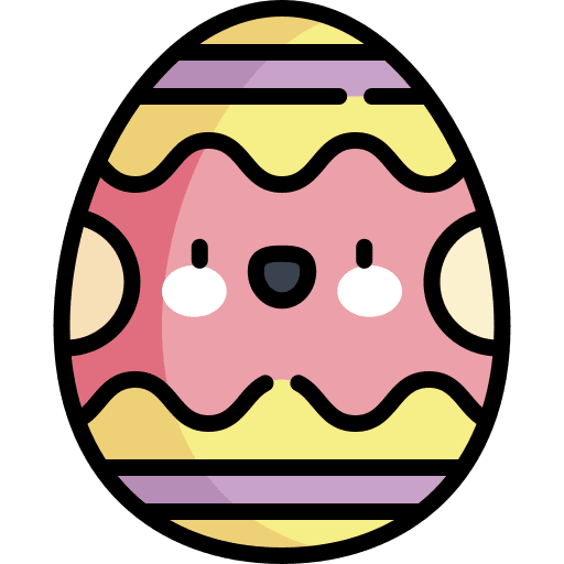 Easter egg easter day easter egg art icon