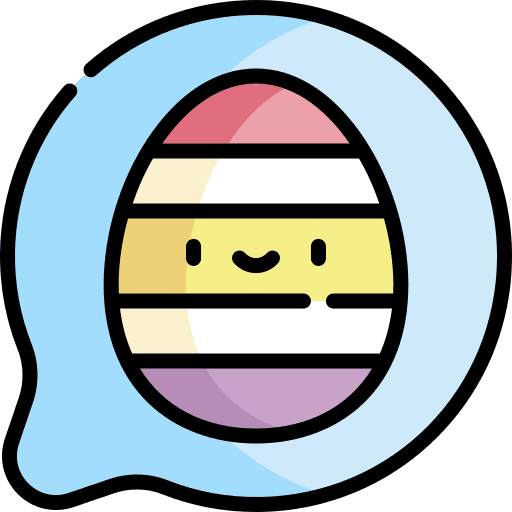 Easter egg chat painting egg celebration icon