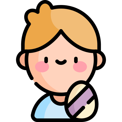 Boy egg boy easter icon