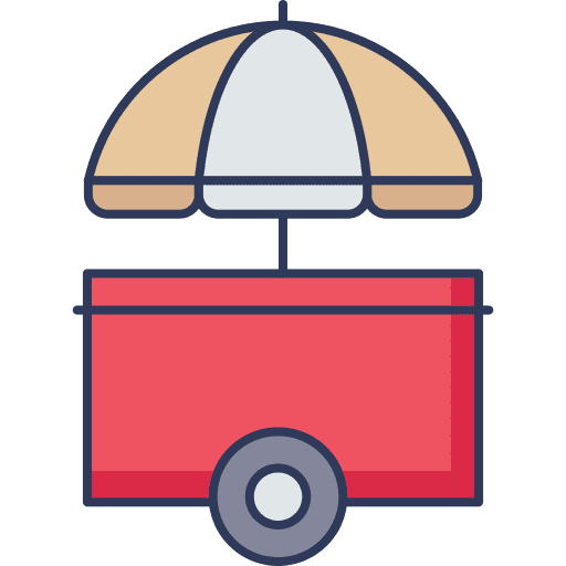 Food stall vendor food stall umbrella icon