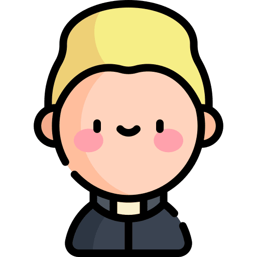 Priest man user christian icon
