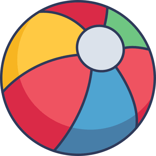 Beach ball leisure fun beach ball icon