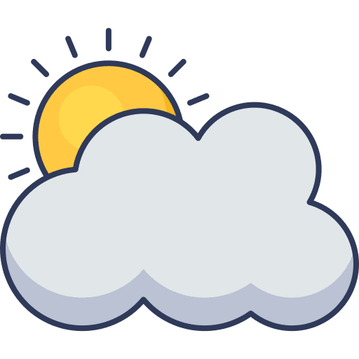 Cloud weather sun forecast icon