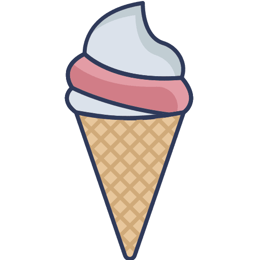 Ice cream cone food and restaurant sweet ice cream cone icon