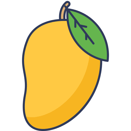 Mango food and restaurant organic vegetable icon